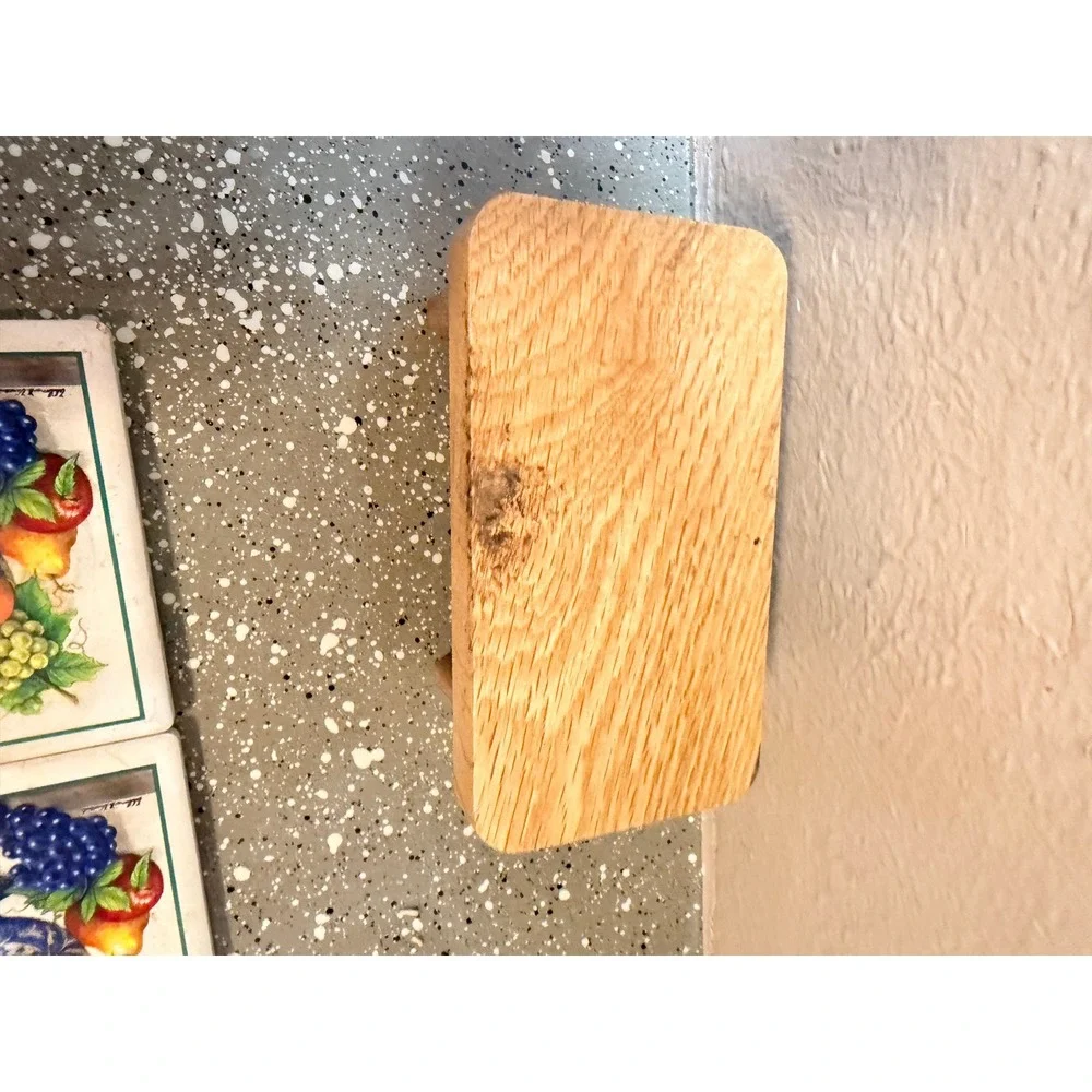 Wilma B Vincent Fruit Bowl Tile Coasters Set 4 Ceramic Kitchen Decor Wood Holder